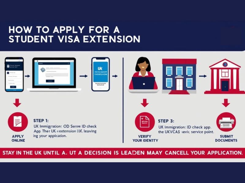 How to apply for a UK Student Visa extension – Step-by-step guide