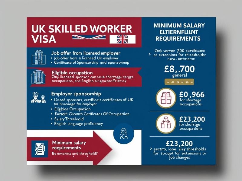 Skilled Worker Visa UK eligibility and salary requirements explained