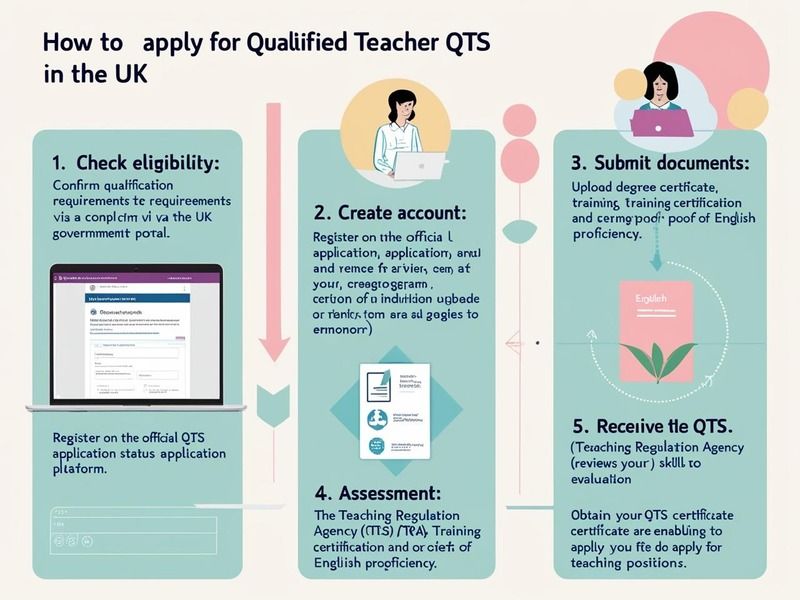 Step-by-step guide on how to apply for UK Qualified Teacher Status (QTS).