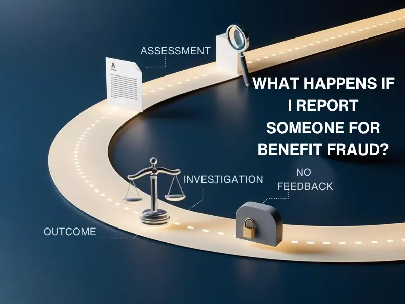 Steps after reporting benefit fraud—assessment, investigation, outcome, and confidentiality