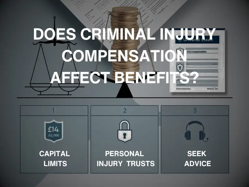 Explaining how criminal injury compensation can affect UK benefits like Universal Credit and how to protect it