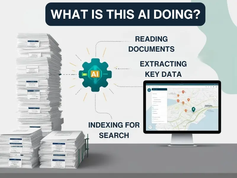 AI scanning old planning records into a searchable digital system for UK councils