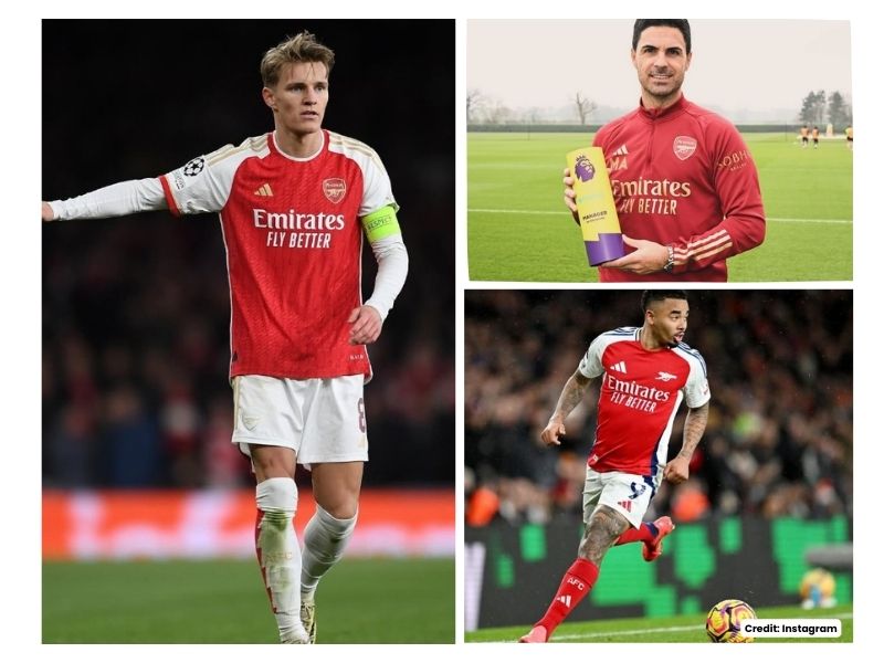 Arsenal manager Mikel Arteta giving tactical instructions on the touchline in 2025