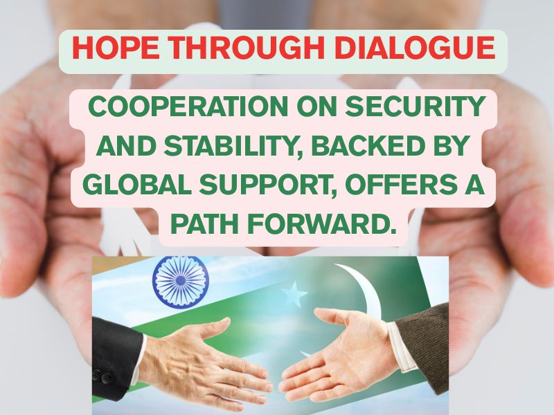 India and Pakistan's future relations shaped by dialogue and cooperation on security and stability