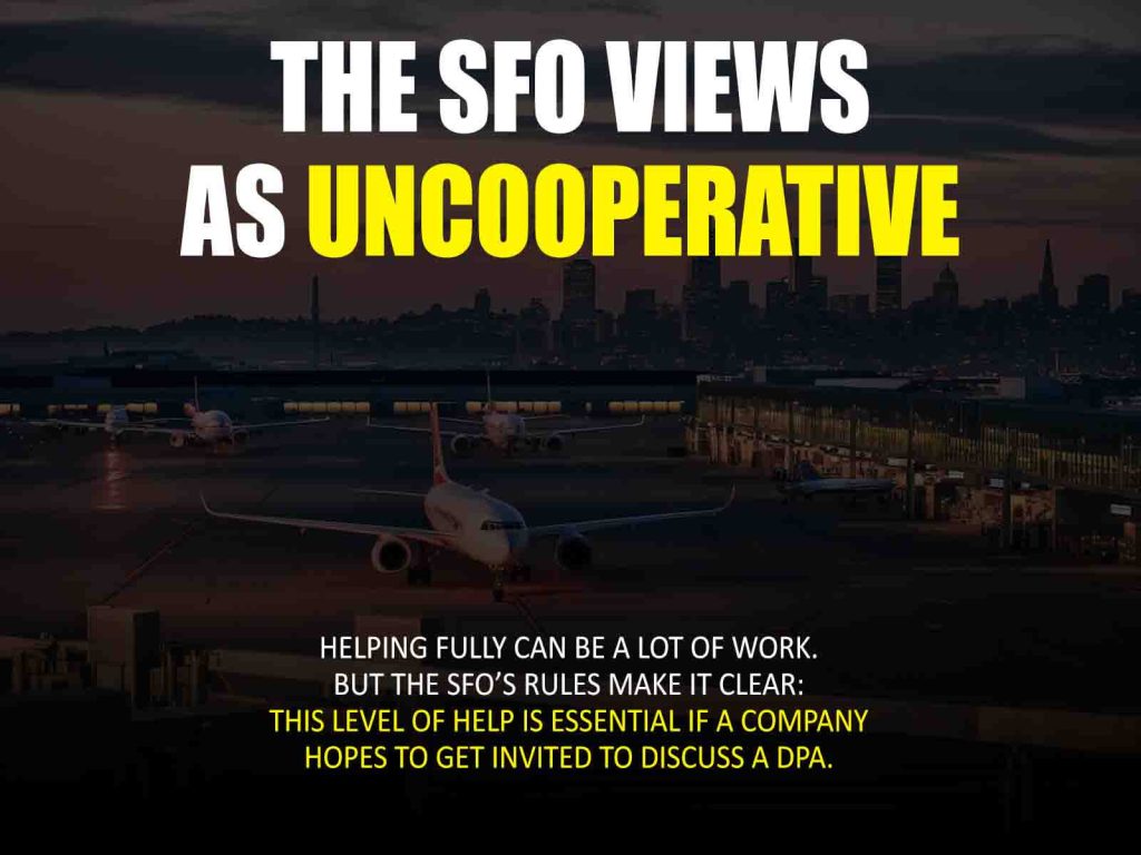 the SFO Views as Uncooperative