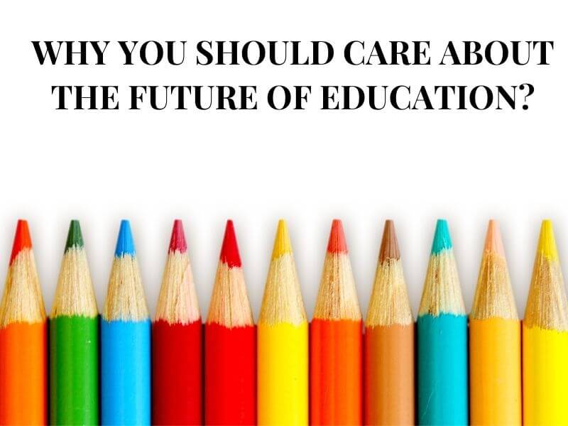 A student thinking about future learning opportunities and education trends