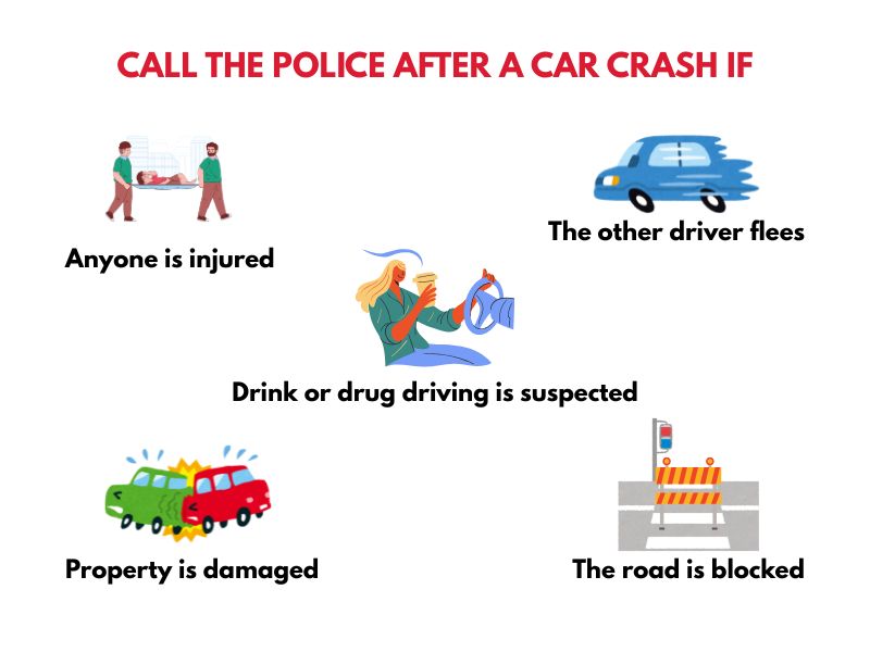 When to call police after a car crash