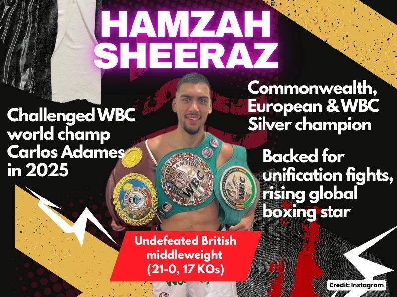 Hamzah Sheeraz rising middleweight boxing star