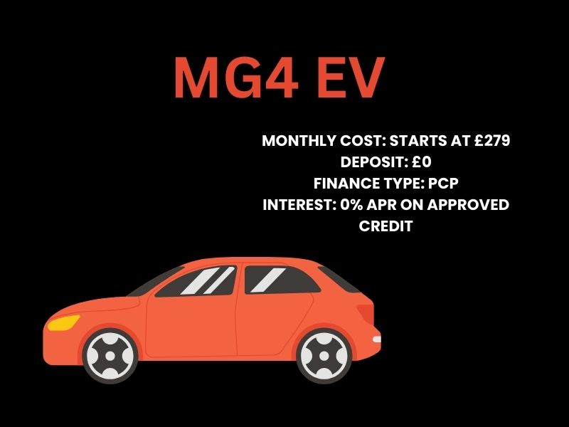 MG4 EV 0% APR finance deal May 2025