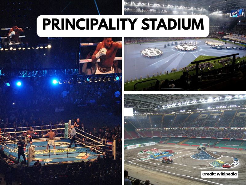 Principality Stadium in Cardiff, versatile venue for rugby and concerts