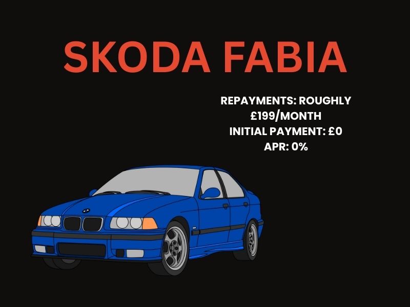Skoda Fabia hatchback on 0% APR car finance