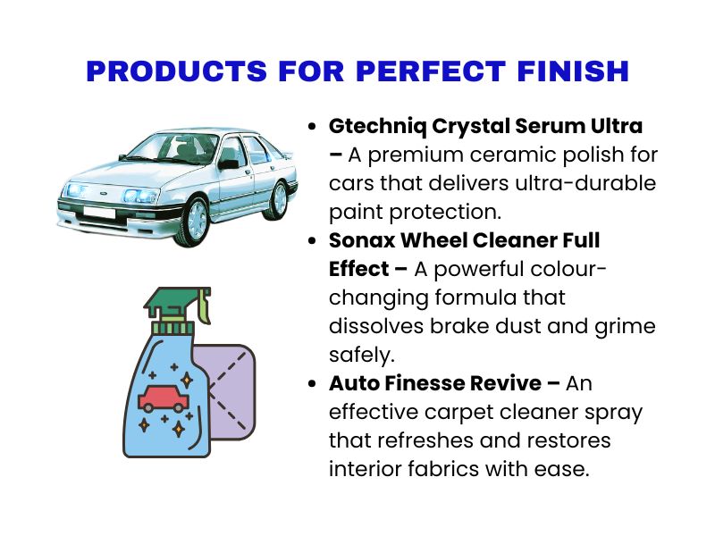 Specialist car detailing and cleaning products for a perfect finish in 2025