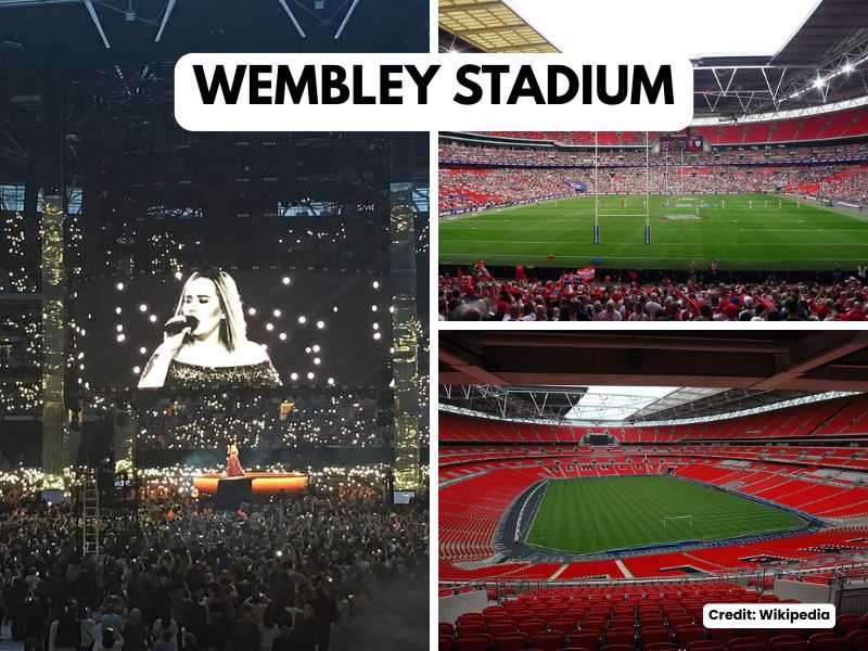 Wembley Stadium in London, the Home of Football