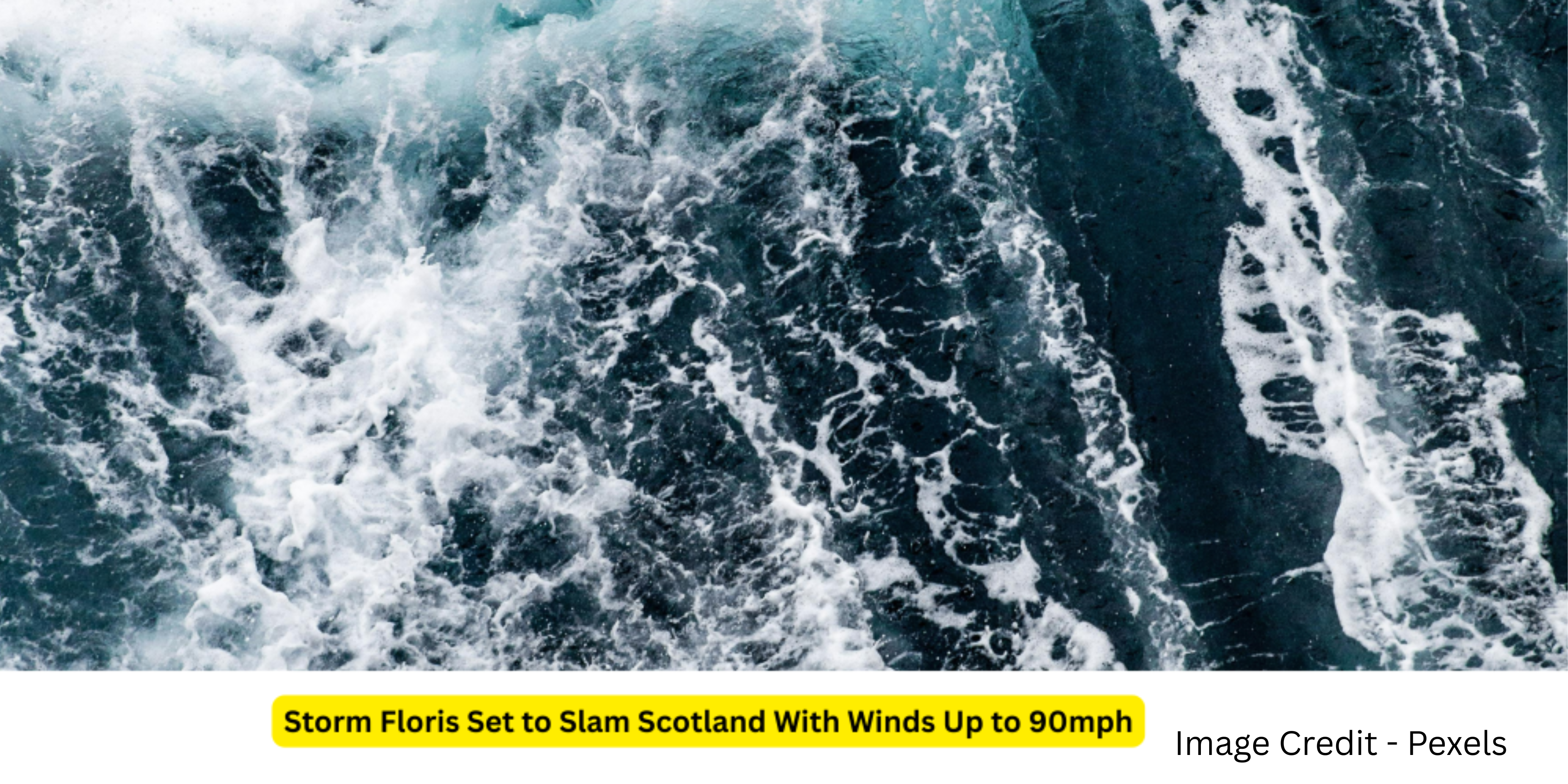 Storm Floris approaching Scotland with high winds and dark storm clouds, causing coastal disruption and strong sea waves.