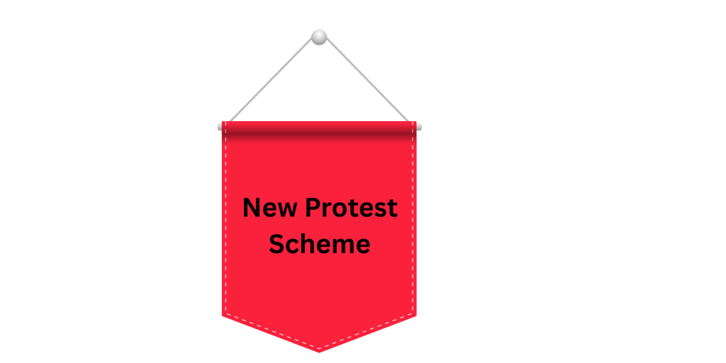 New Protest Scheme Announcement – People Holding Signs and Banners